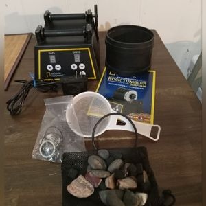 National Geographic Rock Tumbler  Tested Working Missing Lid Can Get Replacement